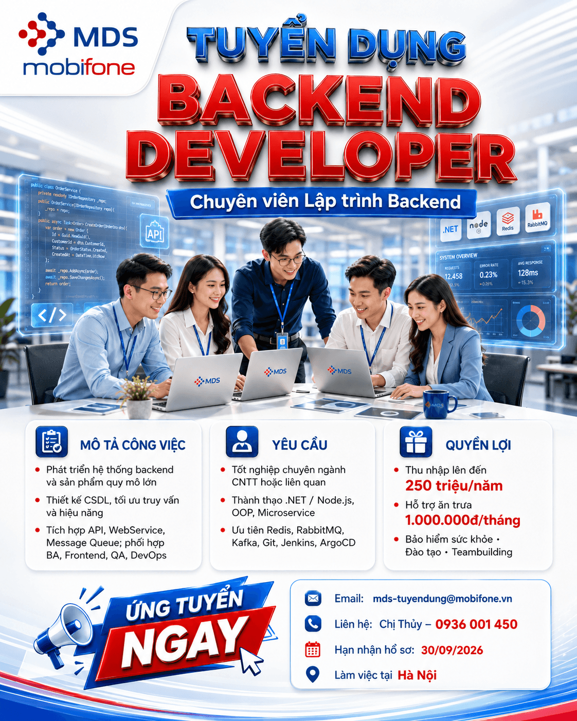 Chuyên viên lập trình Backend