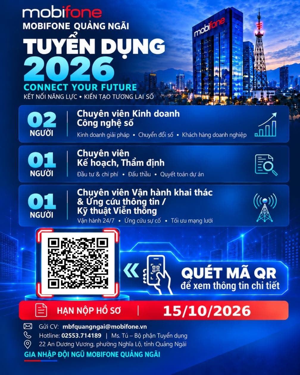 CHUYÊN VIÊN KẾ HOẠCH, THẨM ĐỊNH TẠI QUẢNG NGÃI