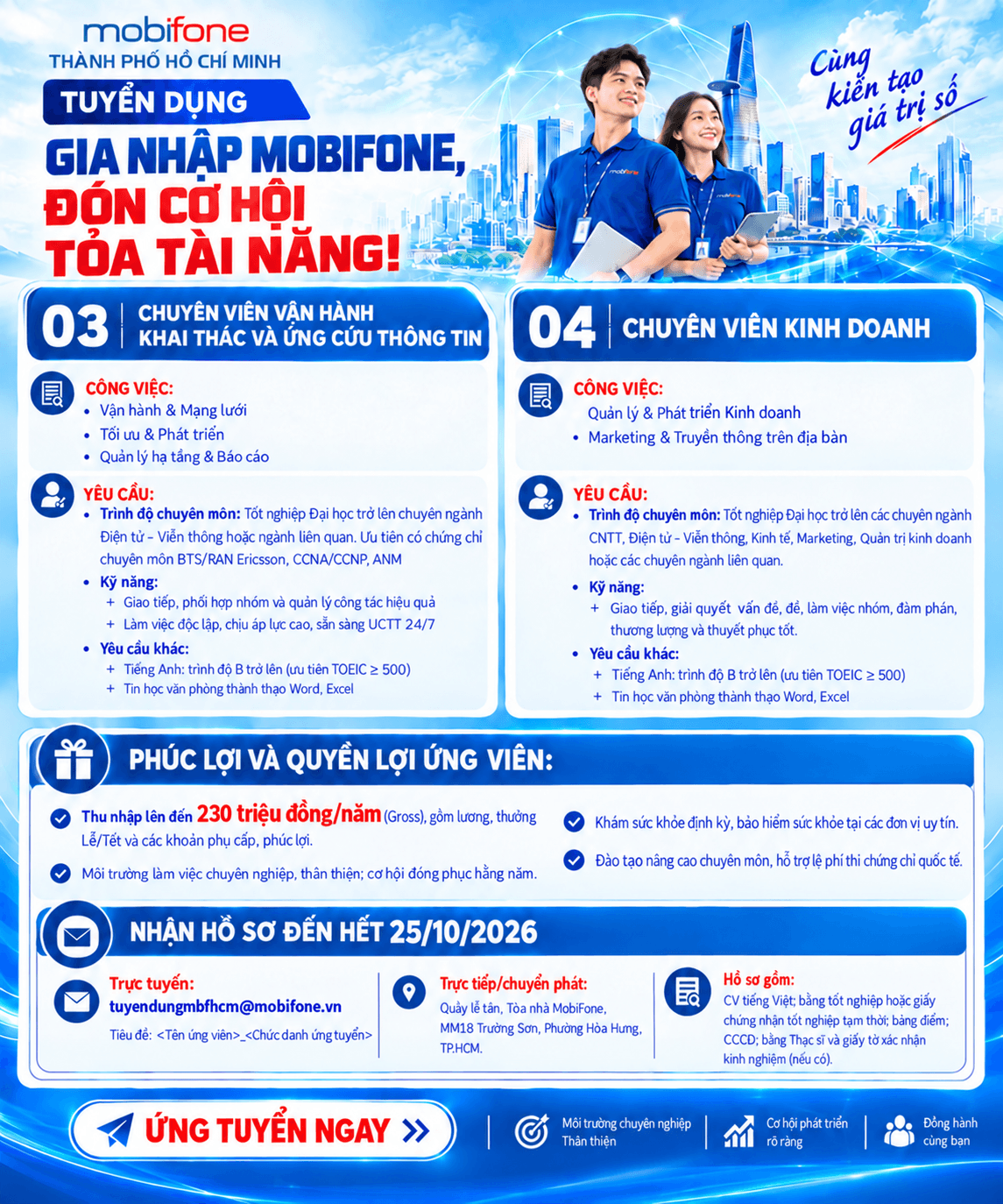 03 CHUYÊN VIÊN VẬN HÀNH KHAI THÁC VÀ ỨNG CỨU THÔNG TIN - 04 CHUYÊN VIÊN KINH DOANH